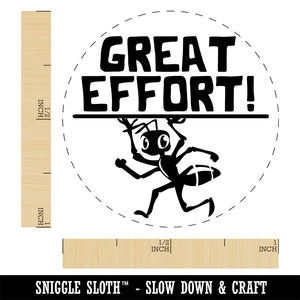 Great Effort Strong Ant Carrying Teacher Student Self-Inking Rubber Stamp Ink Stamper for Stamping Crafting Planners