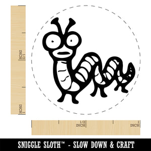 Creepy Weird Worm Caterpillar Self-Inking Rubber Stamp Ink Stamper for Stamping Crafting Planners