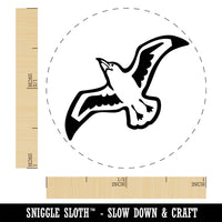 Seagull In Flight Marine Bird Self-Inking Rubber Stamp Ink Stamper for Stamping Crafting Planners