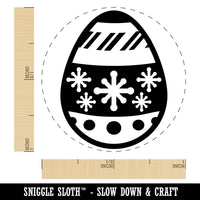 Christmas Ornament Painted Egg Self-Inking Rubber Stamp Ink Stamper for Stamping Crafting Planners