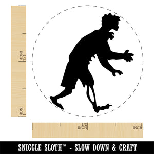 Shambling Zombie Monster Halloween Self-Inking Rubber Stamp Ink Stamper for Stamping Crafting Planners