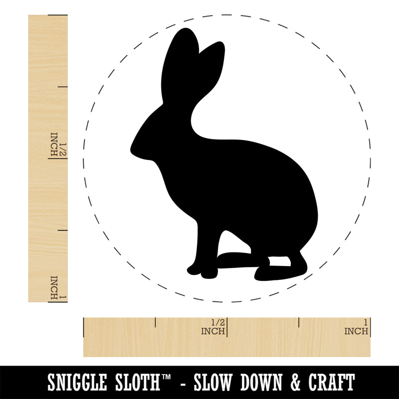 Jack Rabbit Silhouette Self-Inking Rubber Stamp Ink Stamper for Stamping Crafting Planners