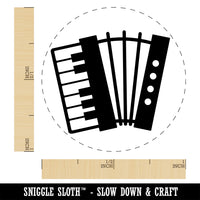 Classic Accordion Music Self-Inking Rubber Stamp Ink Stamper for Stamping Crafting Planners