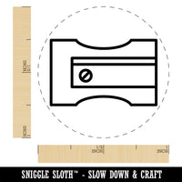 Pencil Sharpener Teacher School Self-Inking Rubber Stamp Ink Stamper for Stamping Crafting Planners