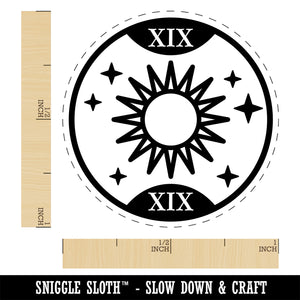 The Sun Tarot Card Self-Inking Rubber Stamp Ink Stamper for Stamping Crafting Planners