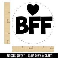 BFF Best Friends Forever Heart Self-Inking Rubber Stamp Ink Stamper for Stamping Crafting Planners