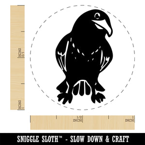 Curious Crow Raven Tilting Head Self-Inking Rubber Stamp Ink Stamper for Stamping Crafting Planners