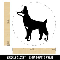 Dobermann Pinscher Dog Self-Inking Rubber Stamp Ink Stamper for Stamping Crafting Planners