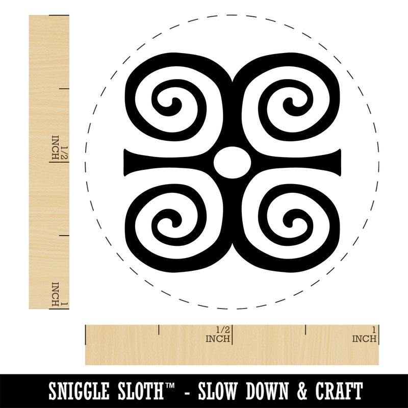 Dwennimmen Adinkra African Strength Humbleness Self-Inking Rubber Stamp Ink Stamper for Stamping Crafting Planners