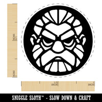 Grumpy Dwarf Beard Head Self-Inking Rubber Stamp Ink Stamper for Stamping Crafting Planners