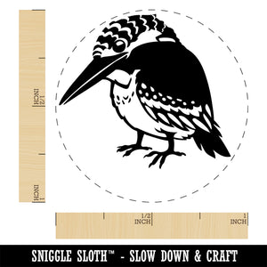 Kingfisher Bird Self-Inking Rubber Stamp Ink Stamper for Stamping Crafting Planners