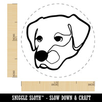 Labrador Dog Artsy Contour Line Self-Inking Rubber Stamp Ink Stamper for Stamping Crafting Planners