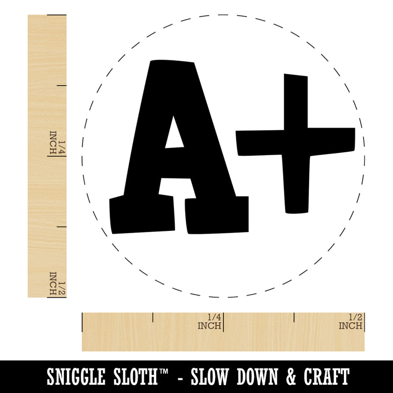 A Plus Grade School Self-Inking Rubber Stamp for Stamping Crafting Planners
