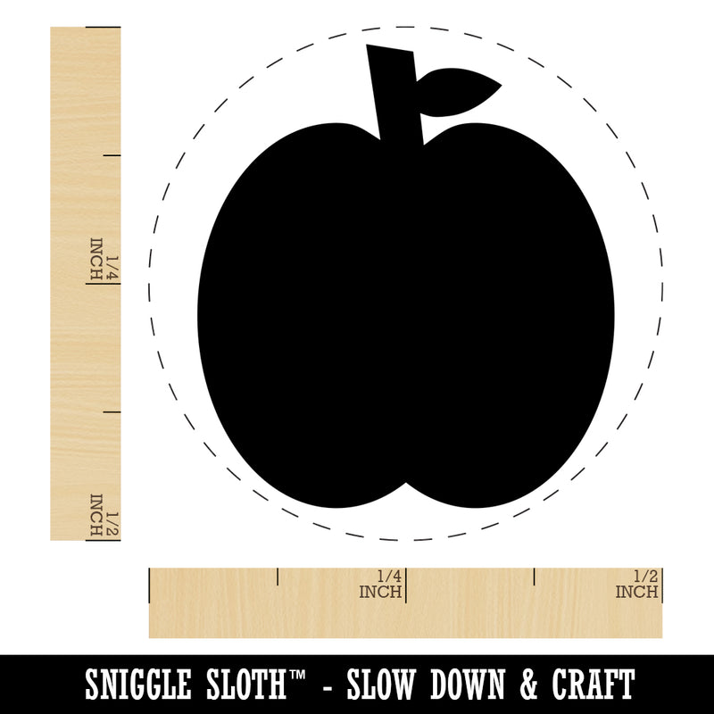 Apple Fruit Self-Inking Rubber Stamp for Stamping Crafting Planners