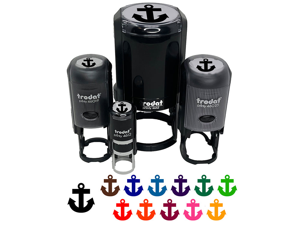 Boat Anchor Nautical Self-Inking Rubber Stamp for Stamping Crafting Planners