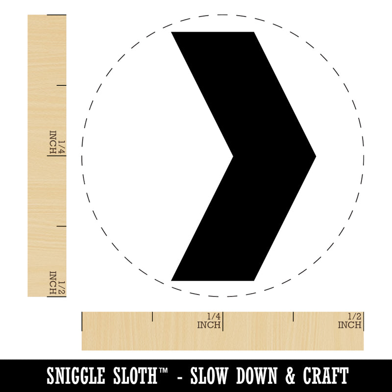 Chevron Arrow Solid Self-Inking Rubber Stamp for Stamping Crafting Planners