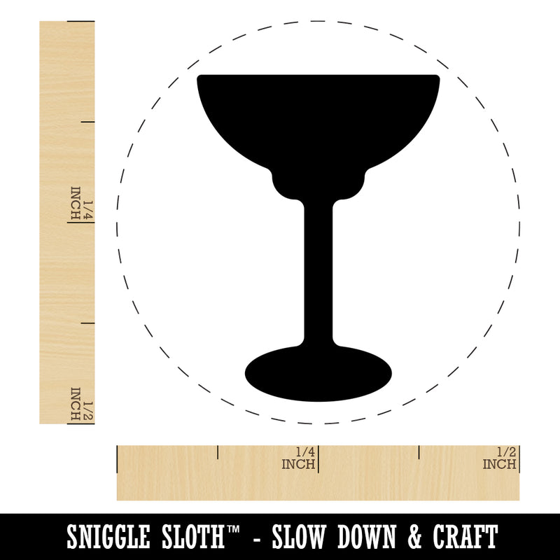 Margarita Glass Self-Inking Rubber Stamp for Stamping Crafting Planners