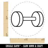 Dumbbell Gym Workout Exercise Self-Inking Rubber Stamp for Stamping Crafting Planners