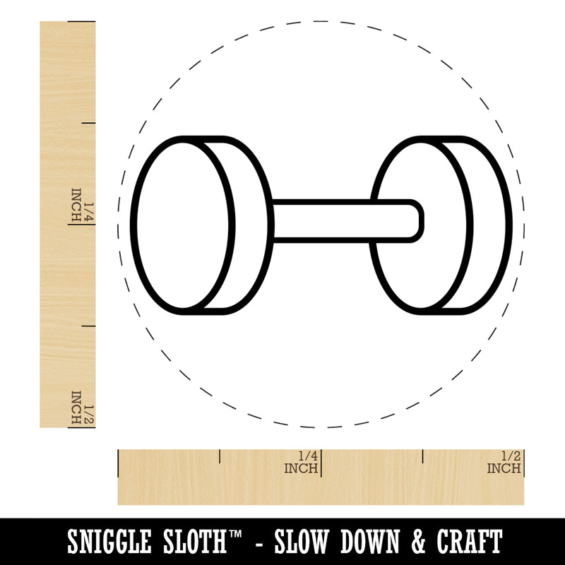 Dumbbell Gym Workout Exercise Self-Inking Rubber Stamp for Stamping Crafting Planners