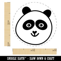 Happy Panda Face Self-Inking Rubber Stamp for Stamping Crafting Planners