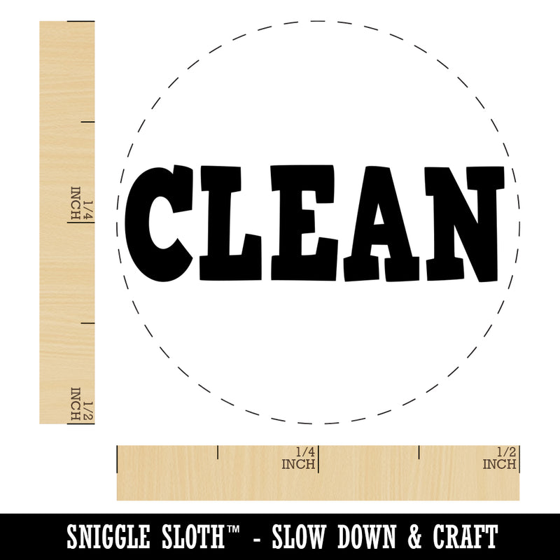 Clean Text Self-Inking Rubber Stamp for Stamping Crafting Planners