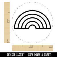 Cute Rainbow Self-Inking Rubber Stamp for Stamping Crafting Planners