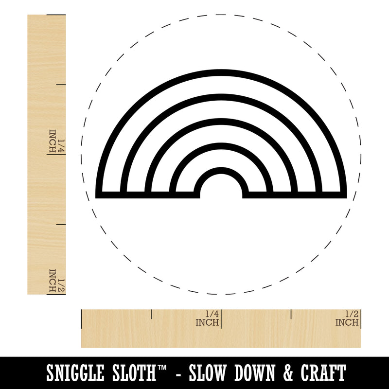 Cute Rainbow Self-Inking Rubber Stamp for Stamping Crafting Planners