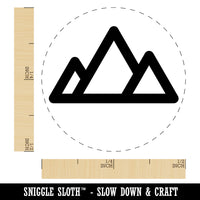 Mountain Range Self-Inking Rubber Stamp for Stamping Crafting Planners
