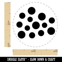 Polka Dots Speckle Self-Inking Rubber Stamp for Stamping Crafting Planners