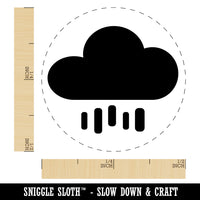 Rain Cloud Solid Self-Inking Rubber Stamp for Stamping Crafting Planners
