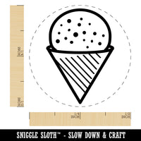 Snow Cone Shaved Ice Self-Inking Rubber Stamp for Stamping Crafting Planners