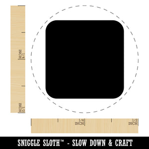 Square Rounded Corners Self-Inking Rubber Stamp for Stamping Crafting Planners