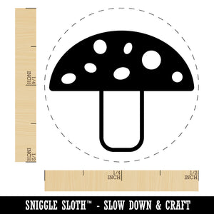 Toadstool Mushroom Self-Inking Rubber Stamp for Stamping Crafting Planners