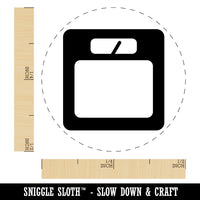 Weight Loss Tracker Scale Self-Inking Rubber Stamp for Stamping Crafting Planners