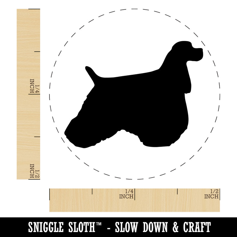 American Cocker Spaniel Dog Solid Self-Inking Rubber Stamp for Stamping Crafting Planners