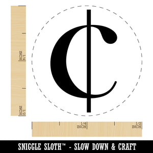 Cents Symbol Self-Inking Rubber Stamp for Stamping Crafting Planners