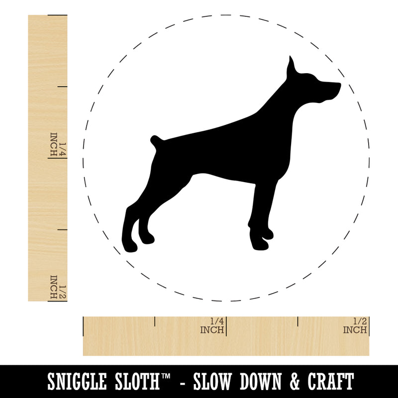 Dobermann Pinscher Dog Solid Self-Inking Rubber Stamp for Stamping Crafting Planners