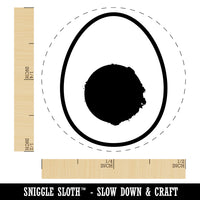 Egg and Yolk Self-Inking Rubber Stamp for Stamping Crafting Planners