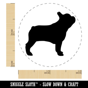 French Bulldog Dog Solid Self-Inking Rubber Stamp for Stamping Crafting Planners