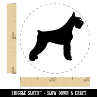 Giant Schnauzer Dog Solid Self-Inking Rubber Stamp for Stamping Crafting Planners