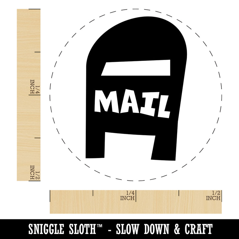 Mail Box Doodle Self-Inking Rubber Stamp for Stamping Crafting Planners