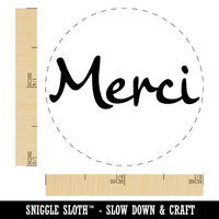 Merci Thank You French Self-Inking Rubber Stamp for Stamping Crafting Planners