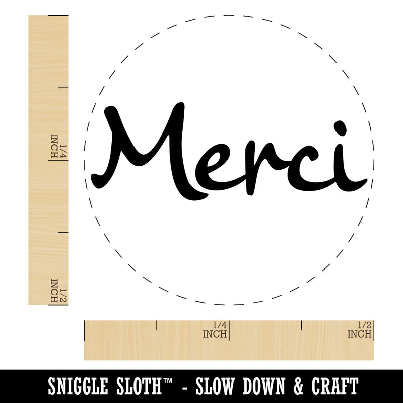 Merci Thank You French Self-Inking Rubber Stamp for Stamping Crafting Planners