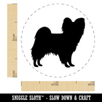 Papillon Continental Toy Spaniel Dog Solid Self-Inking Rubber Stamp for Stamping Crafting Planners