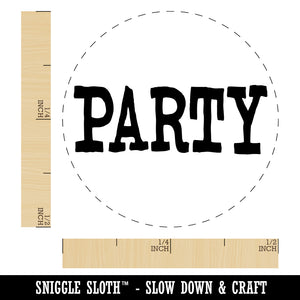 Party Fun Text Self-Inking Rubber Stamp for Stamping Crafting Planners