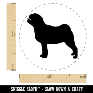 Pug Dog Solid Self-Inking Rubber Stamp for Stamping Crafting Planners