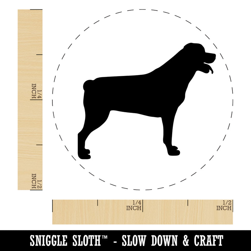 Rottweiler Dog Solid Self-Inking Rubber Stamp for Stamping Crafting Planners