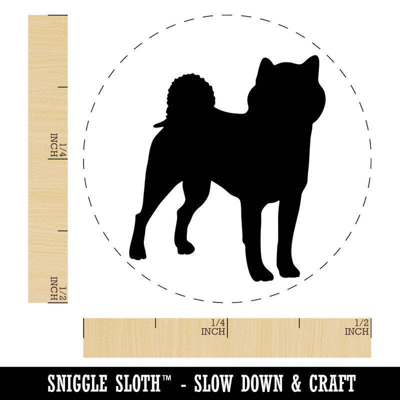 Shiba Inu Dog Solid Self-Inking Rubber Stamp for Stamping Crafting Planners