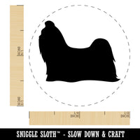 Shih Tzu Dog Solid Self-Inking Rubber Stamp for Stamping Crafting Planners