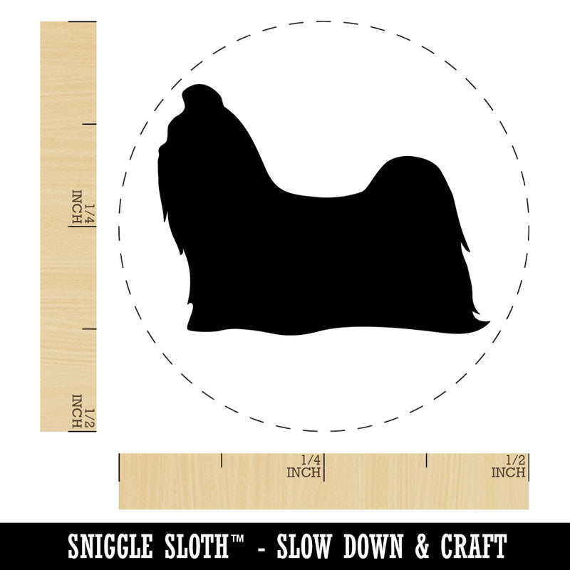 Shih Tzu Dog Solid Self-Inking Rubber Stamp for Stamping Crafting Planners